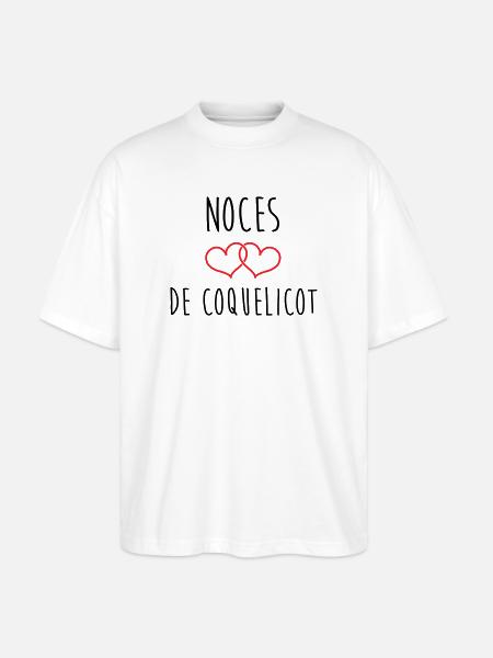 Mohnhochzeit 8 Jahre Ehe - Stanley/Stella Oversized Unisex Bio T-Shirt Blaster 2.0 - Weiß