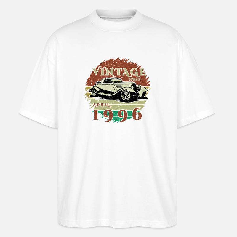 30e anniversaire - Classiques - Millésime depuis 04/1996 - T-shirt bio Blaster 2.0 coupe oversize Stanley/Stella Unisexe - blanc