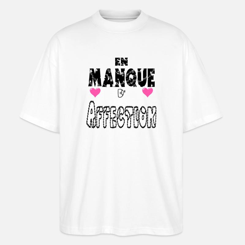 En Manque d'Affection - T-shirt bio Blaster 2.0 coupe oversize Stanley/Stella Unisexe - blanc