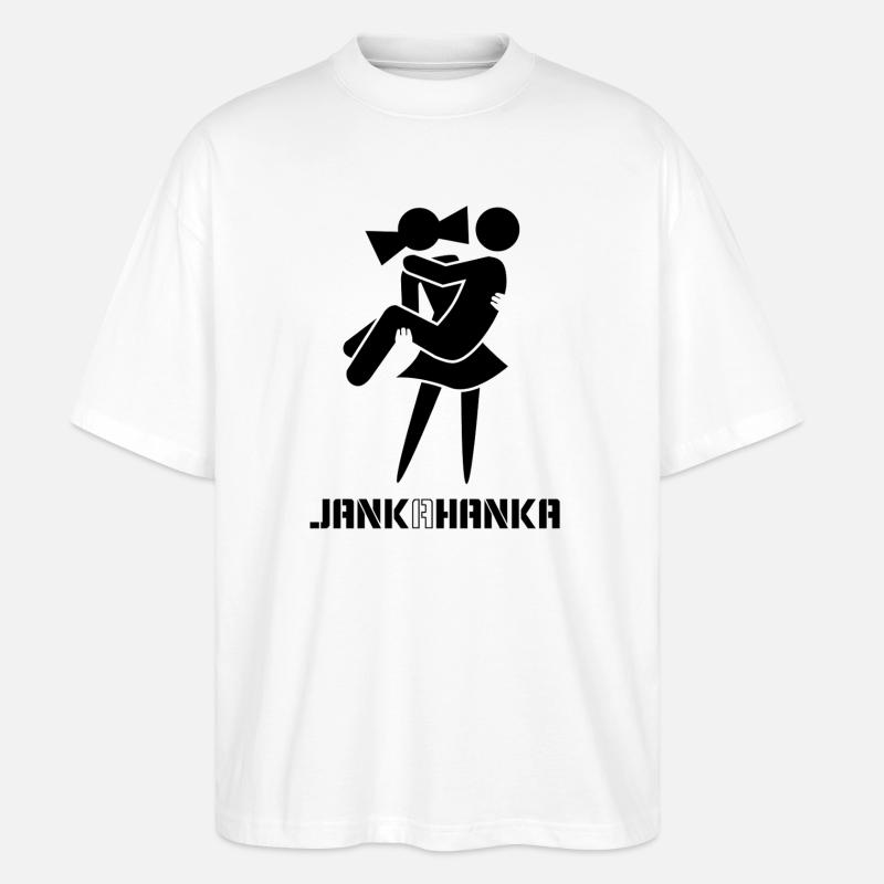 JANK A HANKA - Stanley/Stella Oversized Unisex Bio T-Shirt Blaster 2.0 - Weiß