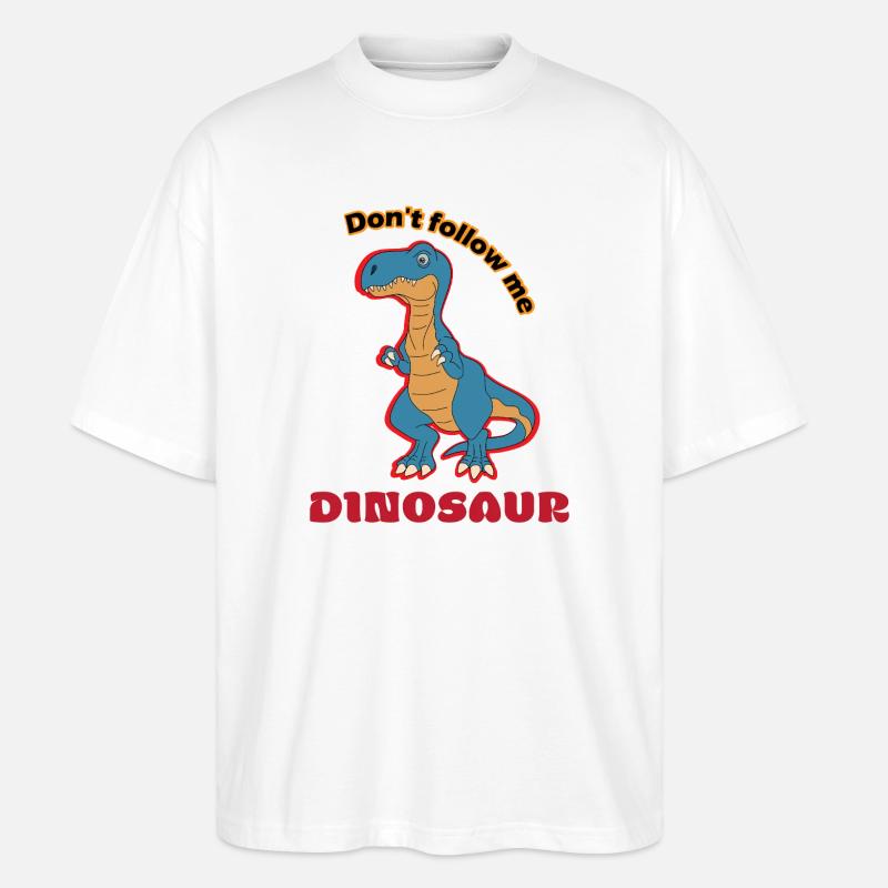 Ne suivez pas Dino Spruch - T-shirt bio Blaster 2.0 coupe oversize Stanley/Stella Unisexe - blanc