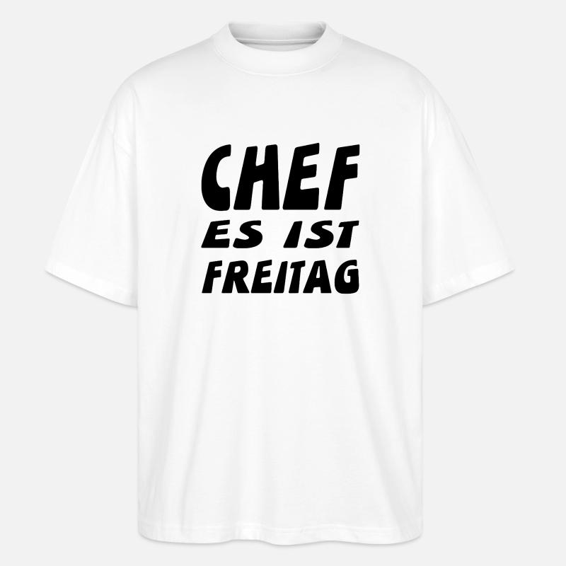 Chef - Stanley/Stella Oversized Unisex Bio T-Shirt Blaster 2.0 - Weiß