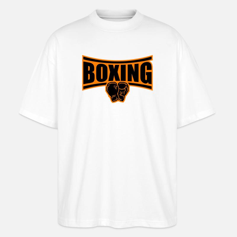 Boîtes de boxe - T-shirt bio Blaster 2.0 coupe oversize Stanley/Stella Unisexe - blanc