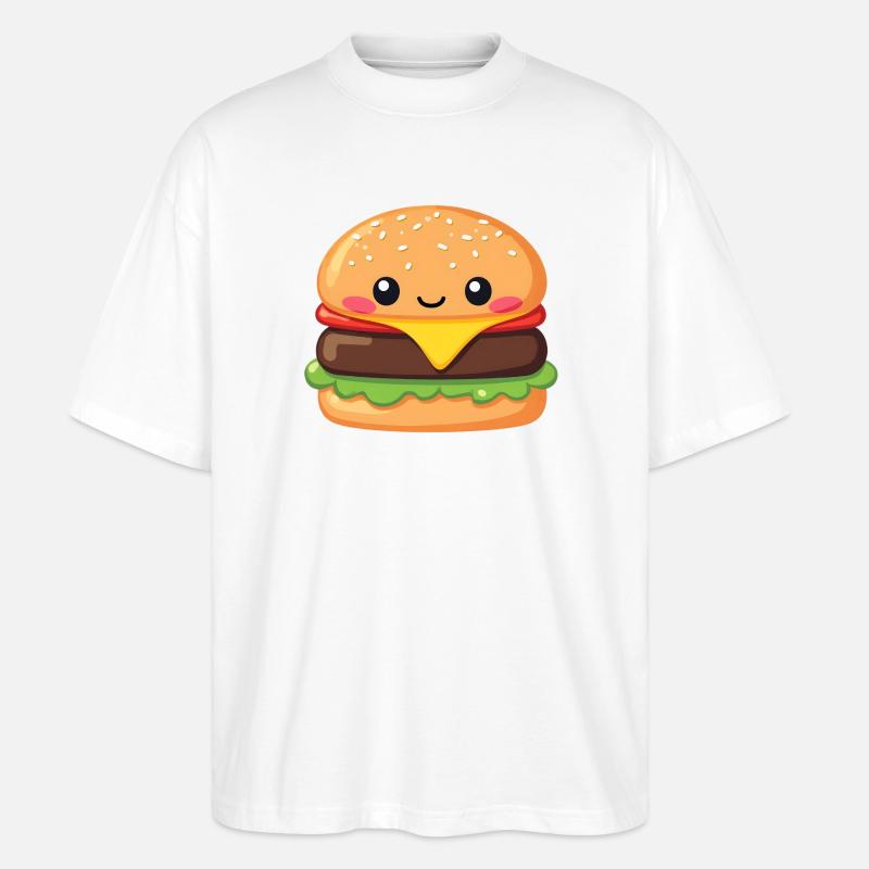 Hamburger - Stanley/Stella Oversized Unisex Bio T-Shirt Blaster 2.0 - Weiß