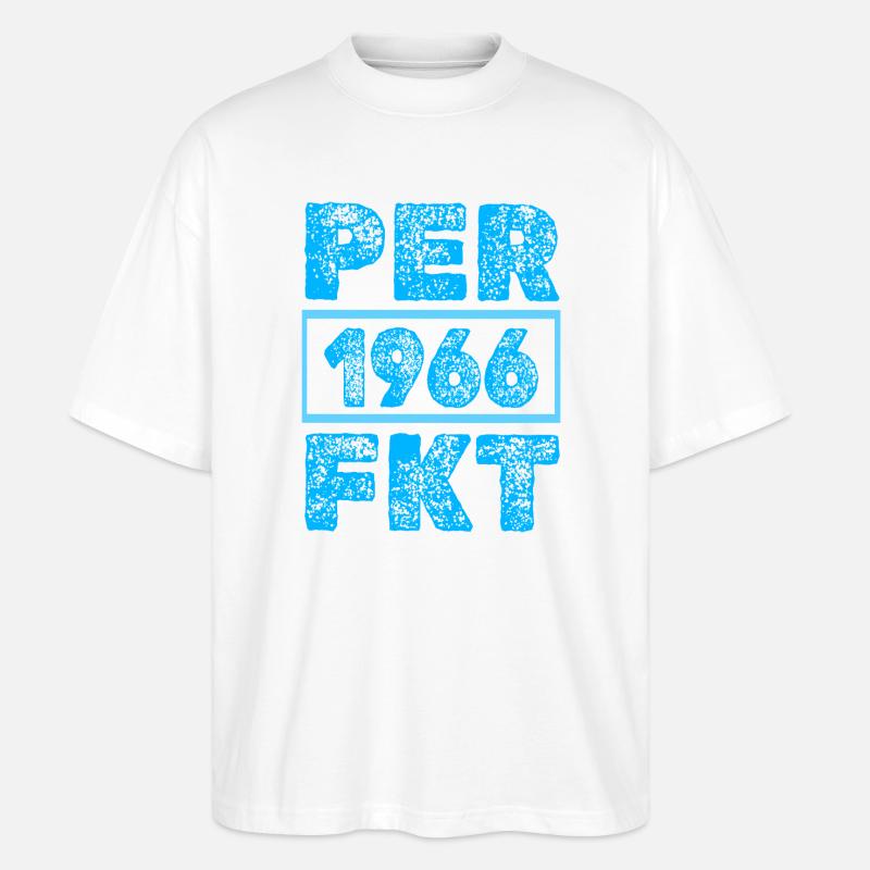 Perfektioniert 1966 - Stanley/Stella Oversized Unisex Bio T-Shirt Blaster 2.0 - Weiß