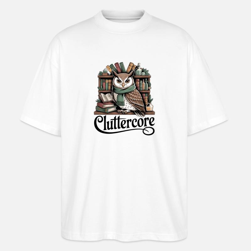Passionné de Cluttercore - T-shirt bio Blaster 2.0 coupe oversize Stanley/Stella Unisexe - blanc