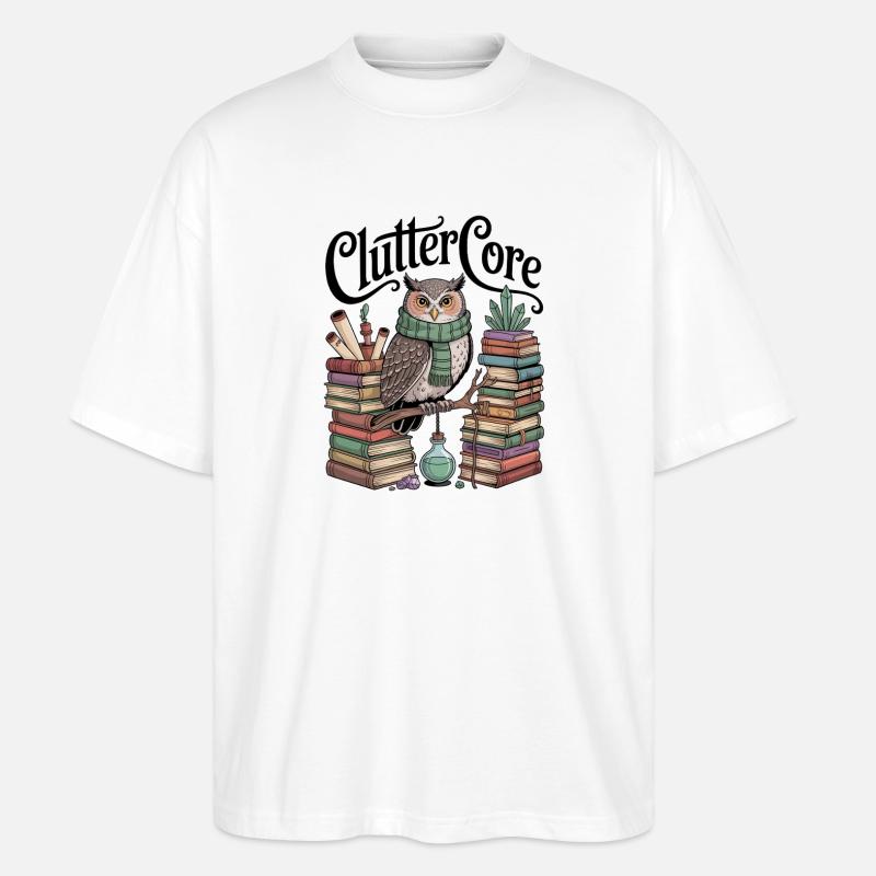 Cluttercore Enthusiast - Stanley/Stella Oversized Unisex Bio T-Shirt Blaster 2.0 - Weiß