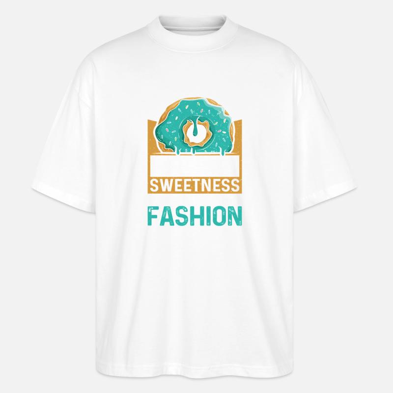 Restauration rapide en donuts - T-shirt bio Blaster 2.0 coupe oversize Stanley/Stella Unisexe - blanc