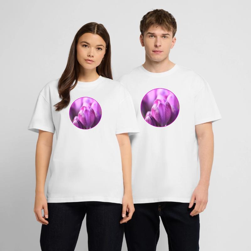 Crocus Crocus Fleurs violettes Crocus Bourgeon de crocus T-shirt bio Blaster 2.0 coupe oversize Stanley/Stella Unisexe