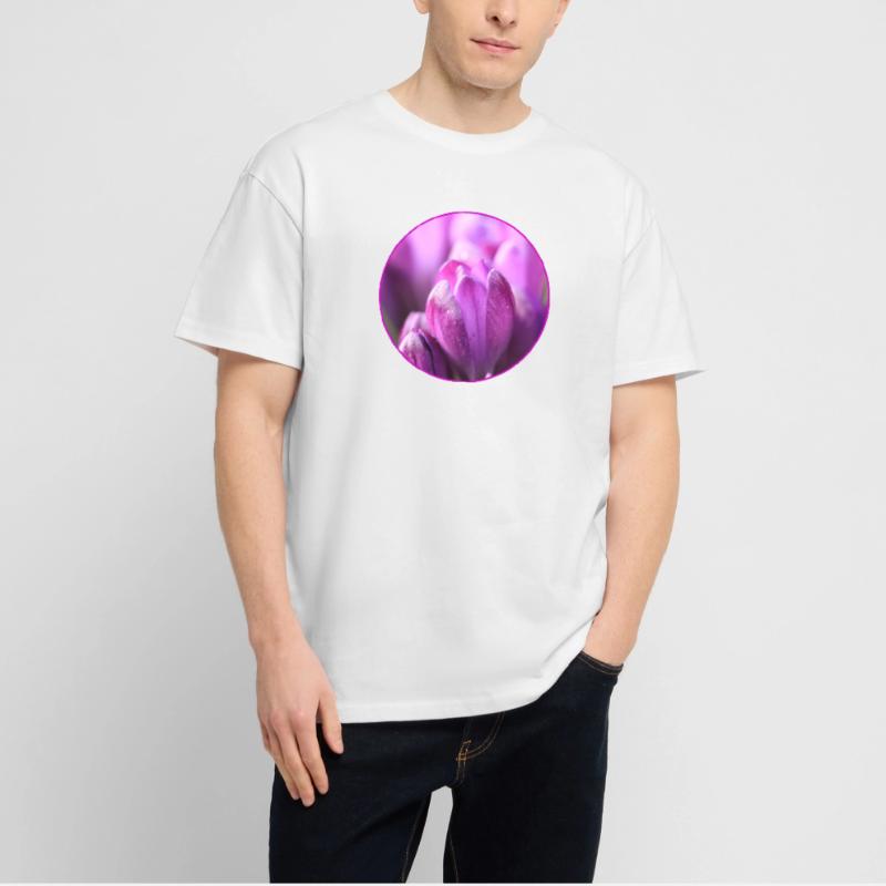 Crocus Crocus Fleurs violettes Crocus Bourgeon de crocus T-shirt bio Blaster 2.0 coupe oversize Stanley/Stella Unisexe
