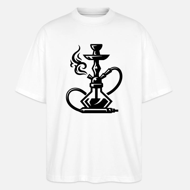 Shisha Hookah - Stanley/Stella Oversized Unisex Bio T-Shirt Blaster 2.0 - Weiß