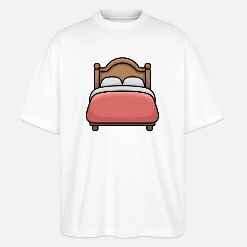 Bed - Comic Bed - Stanley/Stella Oversized Unisex Organic T-shirt Blaster 2.0 - white