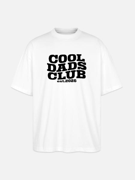 Cool Dads Club - Fars Dag Fars Gave - Stanley/Stella Oversize Unisex Øko T-shirt Blaster 2.0 - hvid