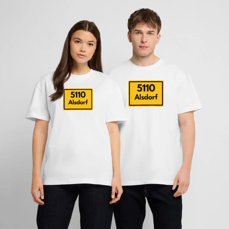 OLD POSTCODE POSTCODE RETRO 5110 ALSDORF Stanley/Stella Oversized Unisex Organic T-shirt Blaster 2.0