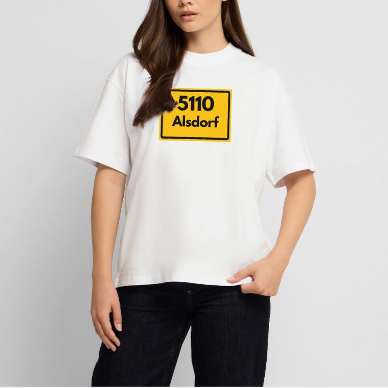 OLD POSTCODE POSTCODE RETRO 5110 ALSDORF Stanley/Stella Oversized Unisex Organic T-shirt Blaster 2.0