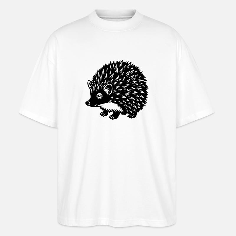 Igel - Stanley/Stella Oversized Unisex Bio T-Shirt Blaster 2.0 - Weiß