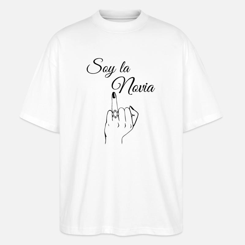 Ich bin die Abschiedsbraut - Stanley/Stella Oversized Unisex Bio T-Shirt Blaster 2.0 - Weiß