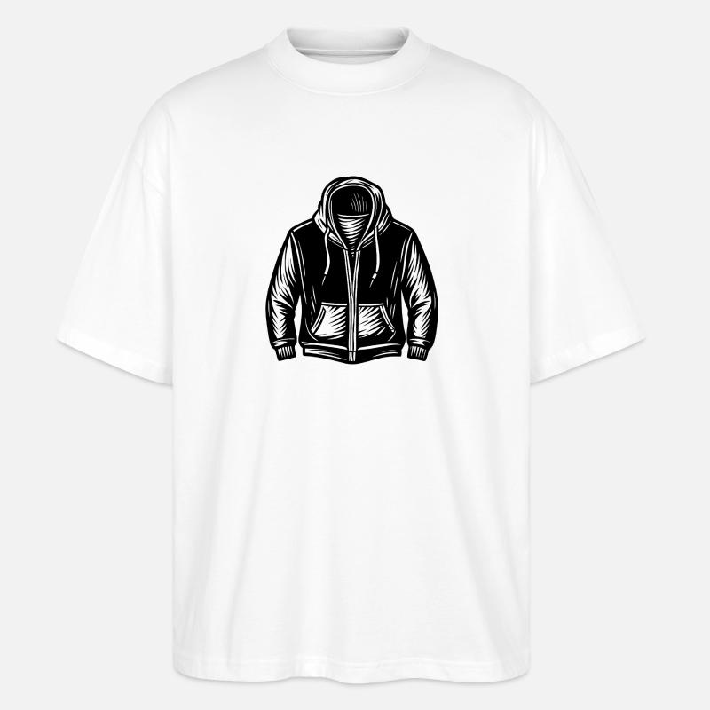 Kapuzenpullover - Stanley/Stella Oversized Unisex Bio T-Shirt Blaster 2.0 - Weiß