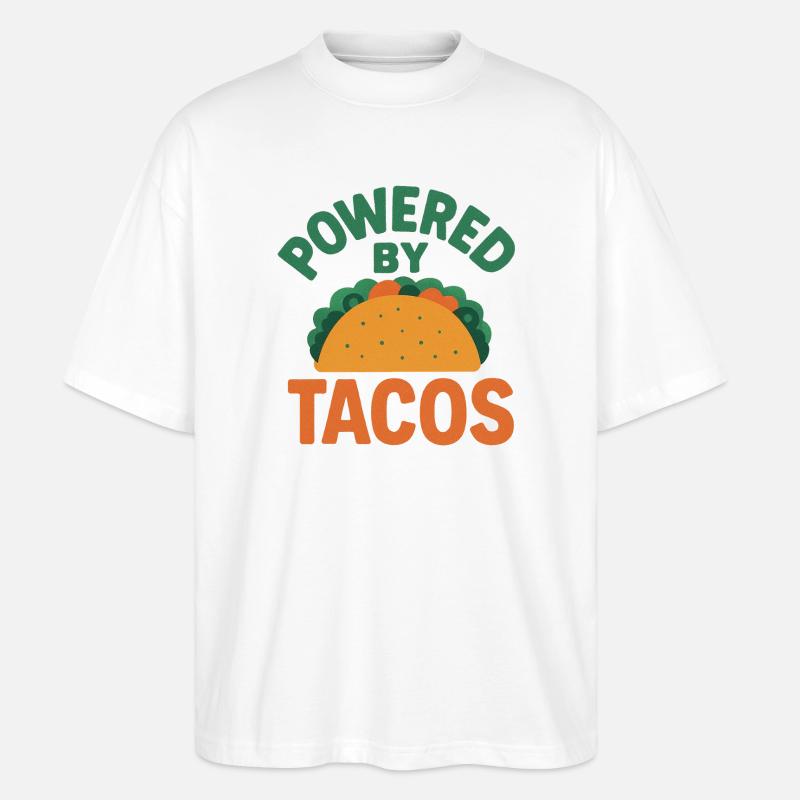 Propulsé par Tacos - T-shirt bio Blaster 2.0 coupe oversize Stanley/Stella Unisexe - blanc