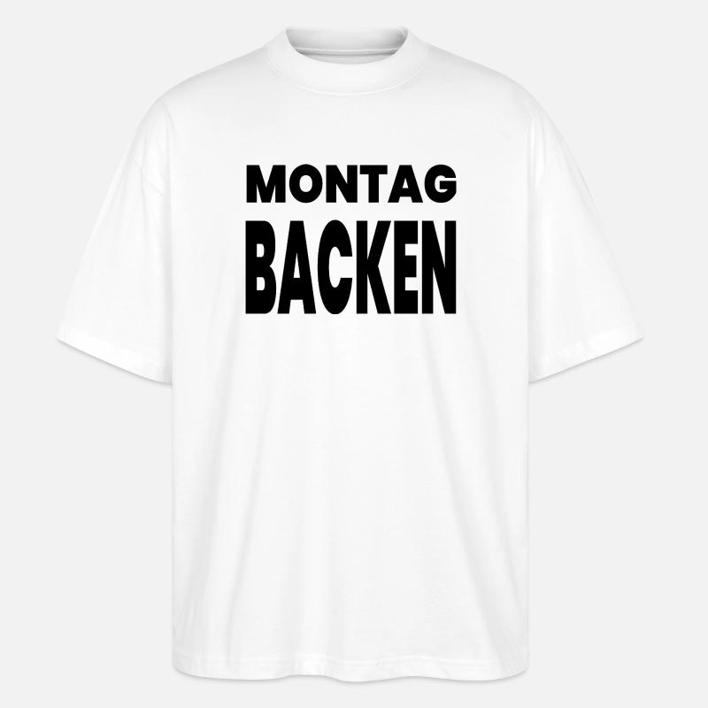 Backen - Stanley/Stella Oversized Unisex Bio T-Shirt Blaster 2.0 - Weiß