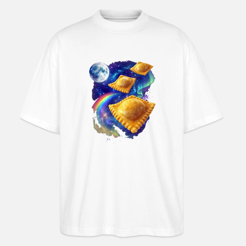 Ravioli de l’espace - T-shirt bio Blaster 2.0 coupe oversize Stanley/Stella Unisexe - blanc