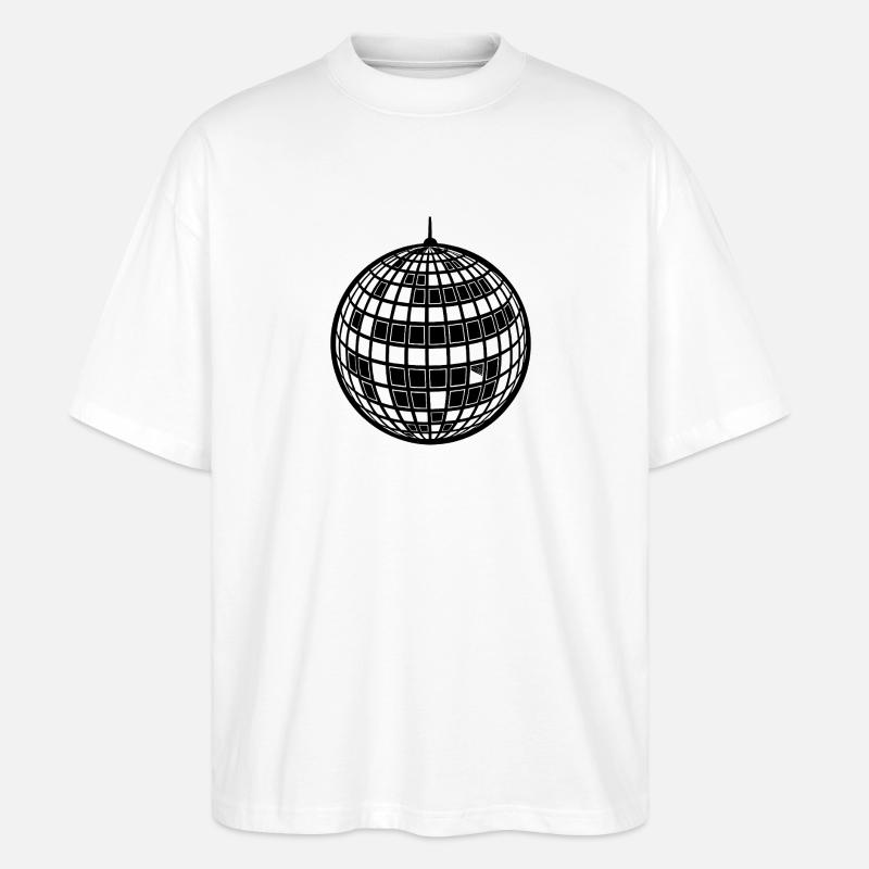 Discokugel - Stanley/Stella Oversized Unisex Bio T-Shirt Blaster 2.0 - Weiß