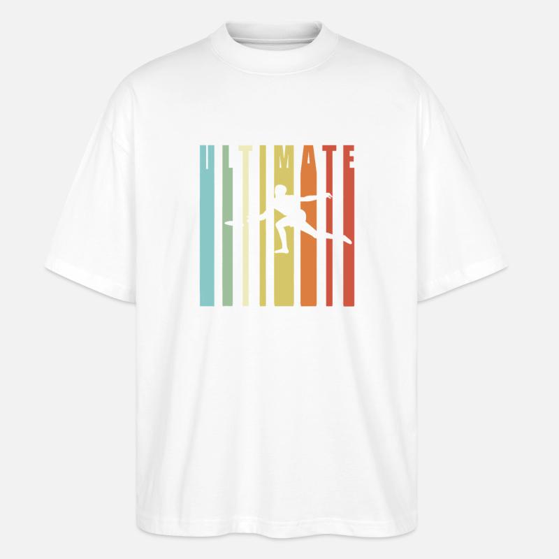 Ultimative Regenbogenkletterung - Stanley/Stella Oversized Unisex Bio T-Shirt Blaster 2.0 - Weiß