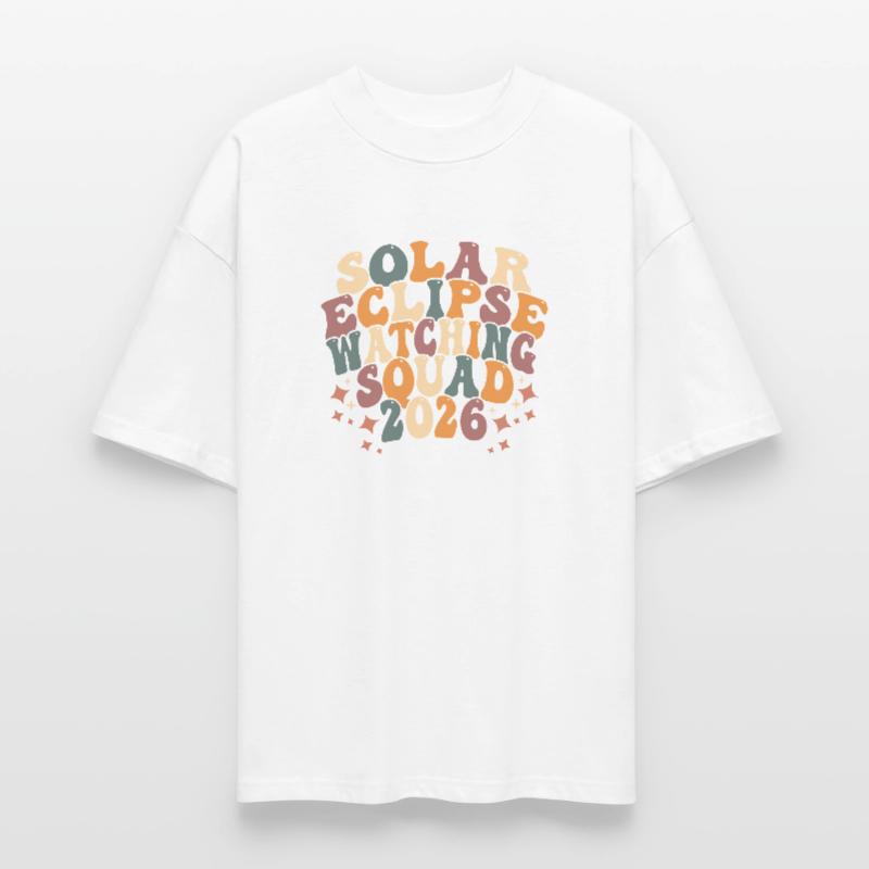 Solar Eclipse Squad 2026 Stanley/Stella Oversized Unisex Organic T-shirt Blaster 2.0