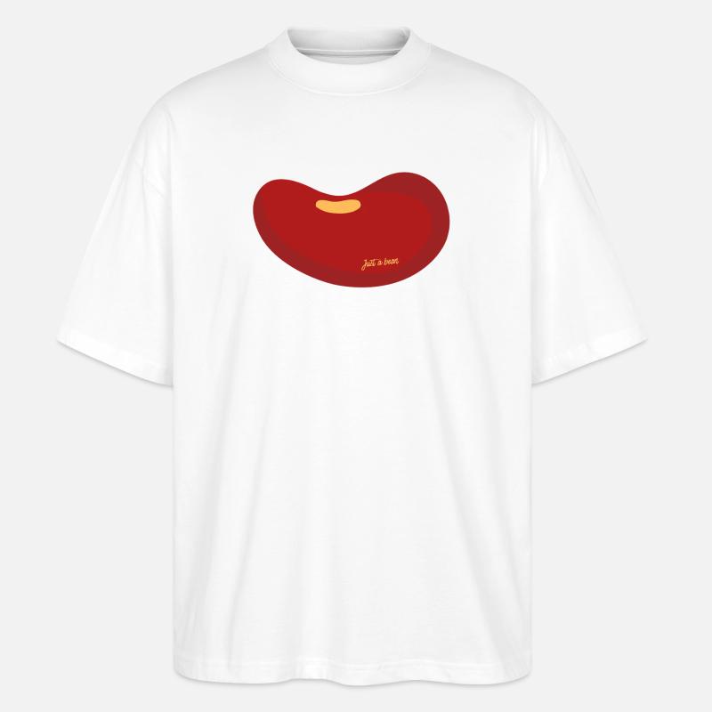 Nur eine Bohne - Stanley/Stella Oversized Unisex Bio T-Shirt Blaster 2.0 - Weiß