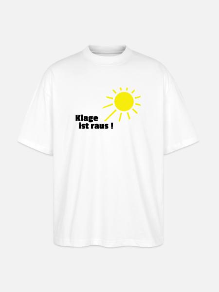 Klage ist raus Sonne - Stanley/Stella Oversized Unisex Bio T-Shirt Blaster 2.0 - Weiß