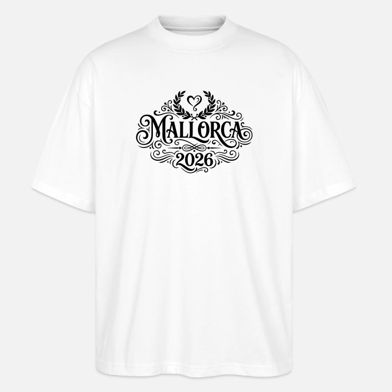 Mallorca 2026 - Stanley/Stella Oversized Unisex Bio T-Shirt Blaster 2.0 - Weiß