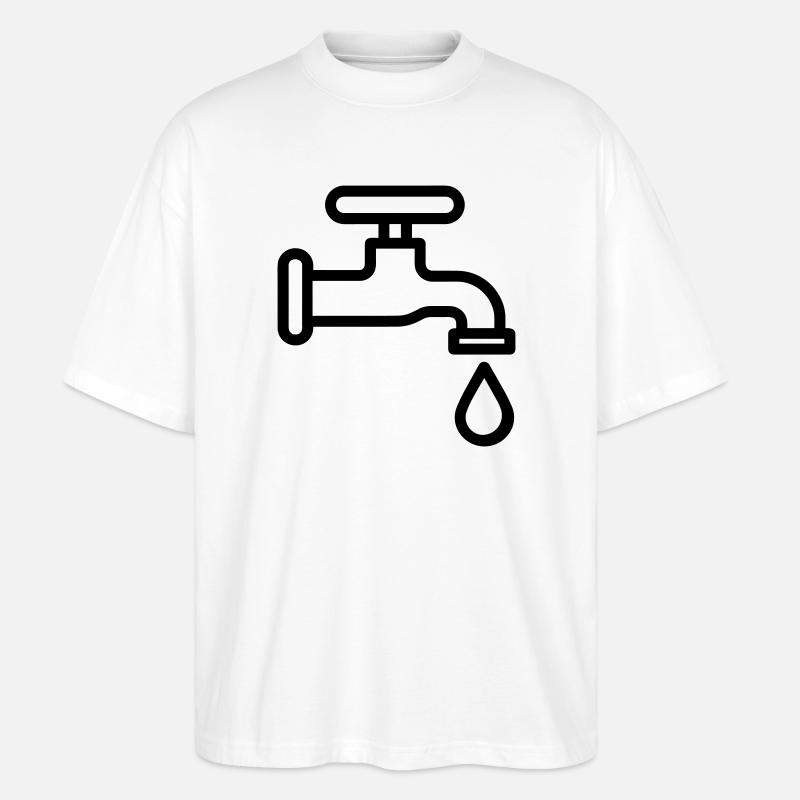 robinet - T-shirt bio Blaster 2.0 coupe oversize Stanley/Stella Unisexe - blanc