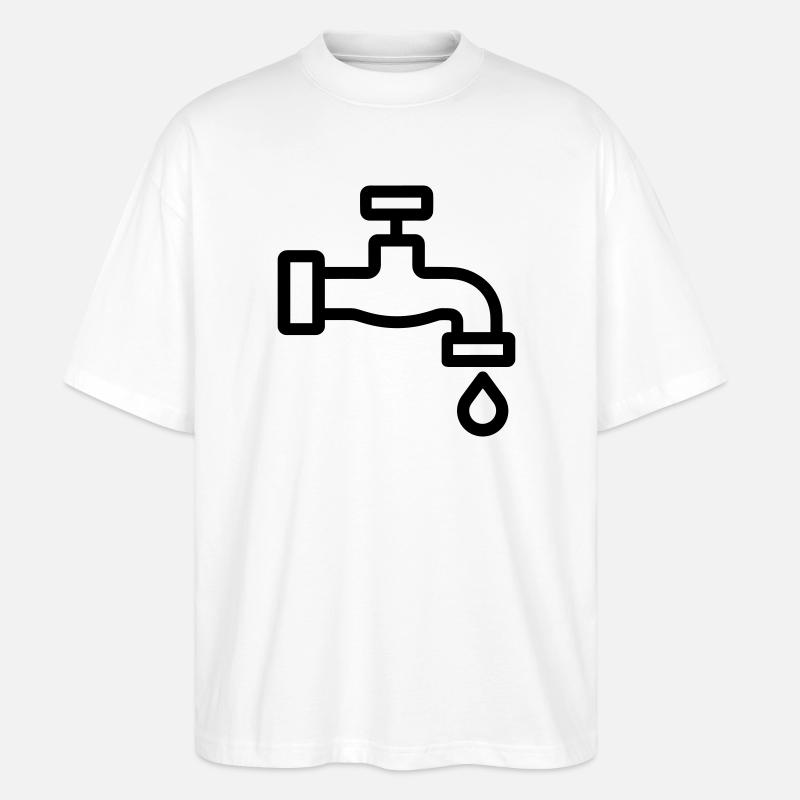 robinet - T-shirt bio Blaster 2.0 coupe oversize Stanley/Stella Unisexe - blanc