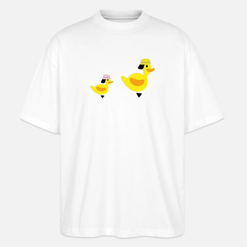 Feuewehrenten - Mädchen - Stanley/Stella Oversized Unisex Bio T-Shirt Blaster 2.0 - Weiß