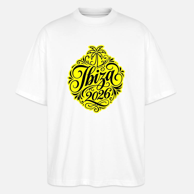 Ibiza 2026 - Stanley/Stella Oversized Unisex Bio T-Shirt Blaster 2.0 - Weiß