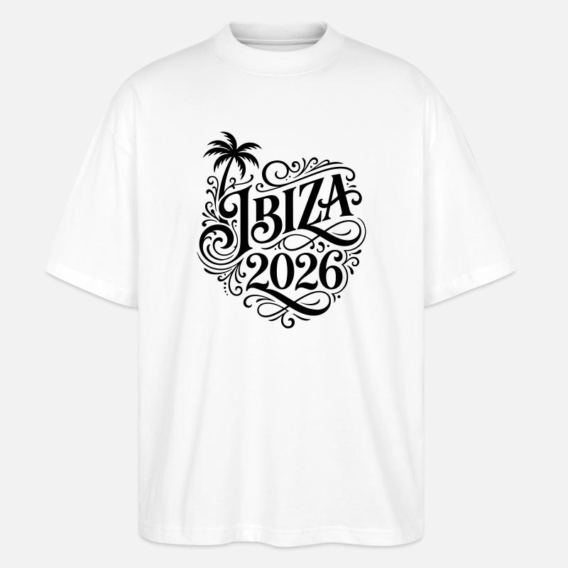 Ibiza 2026 - Stanley/Stella Oversize Unisex Øko T-shirt Blaster 2.0 - hvid