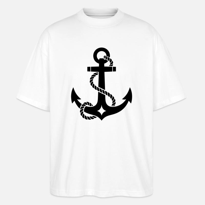 Anker - Stanley/Stella Oversized Unisex Bio T-Shirt Blaster 2.0 - Weiß