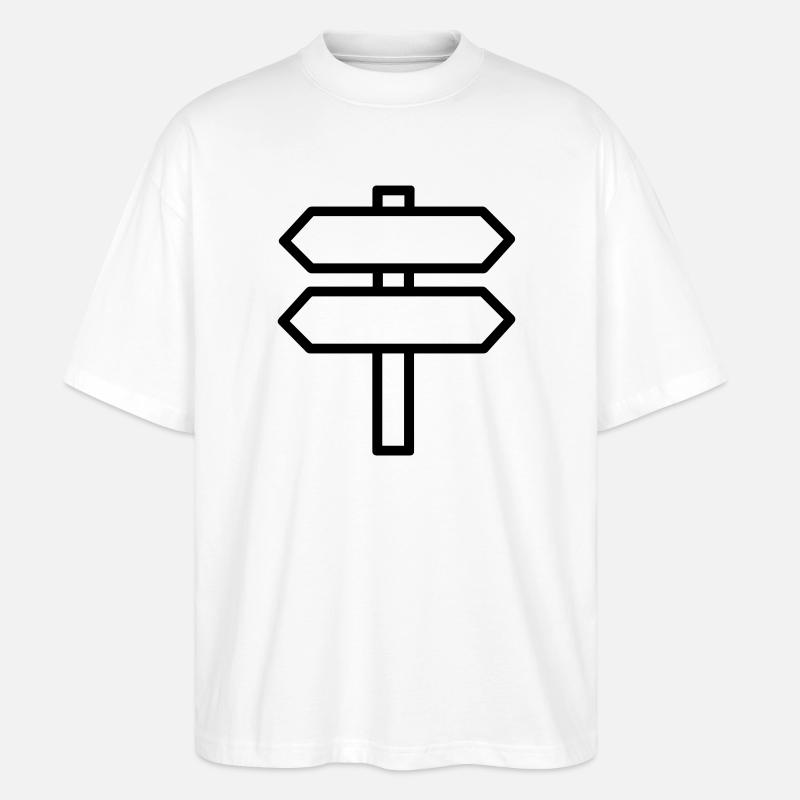 panneau direction - T-shirt bio Blaster 2.0 coupe oversize Stanley/Stella Unisexe - blanc