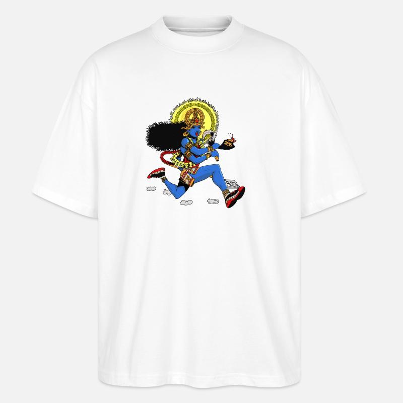 Kali-Läufer - Stanley/Stella Oversized Unisex Bio T-Shirt Blaster 2.0 - Weiß