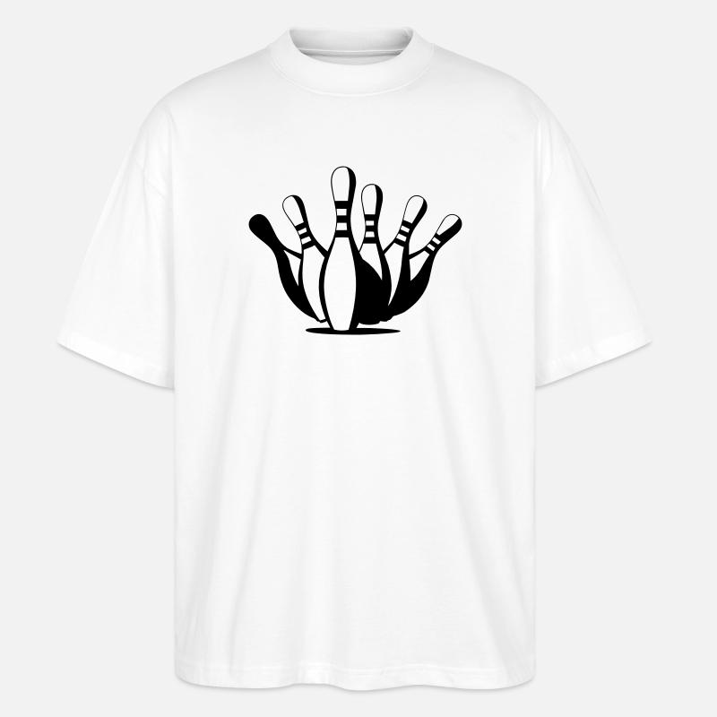 Bowling - T-shirt bio Blaster 2.0 coupe oversize Stanley/Stella Unisexe - blanc
