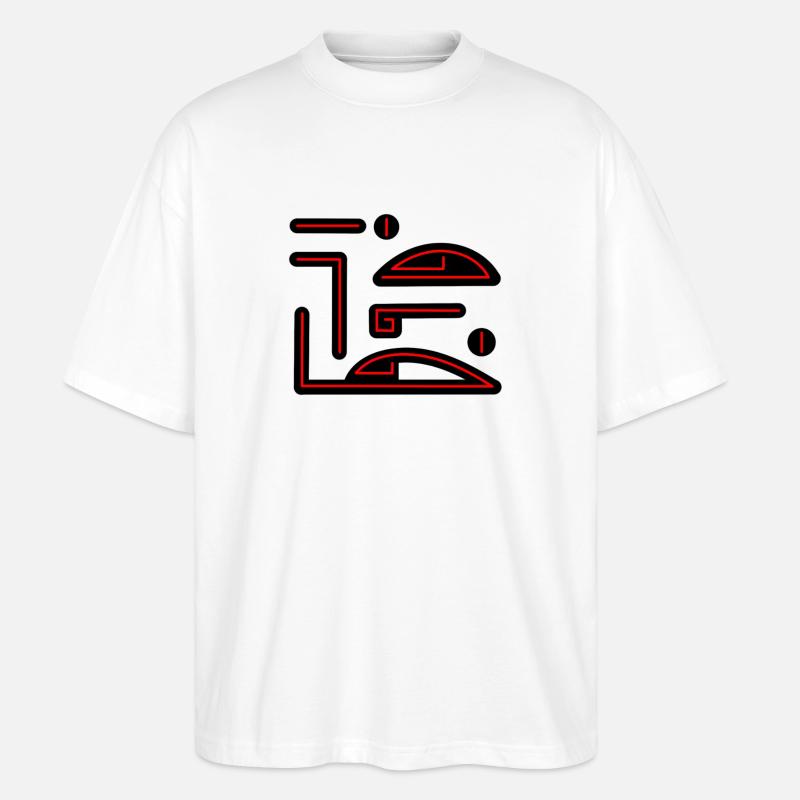 Vampire Glyph, Clan Emblem, Symbol, Scripture - Stanley/Stella Oversized Unisex Organic T-shirt Blaster 2.0 - white