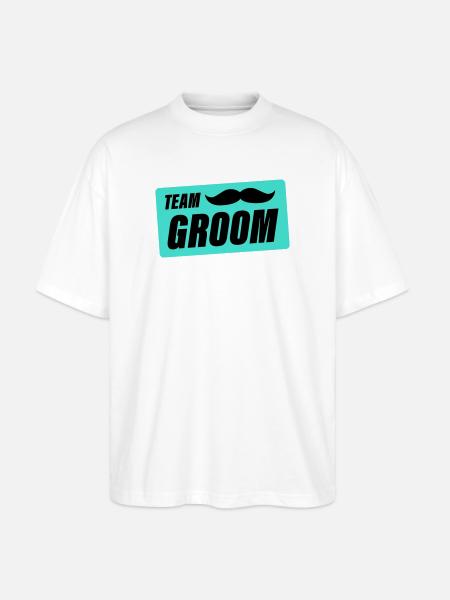 team_groom- - T-shirt bio Blaster 2.0 coupe oversize Stanley/Stella Unisexe - blanc