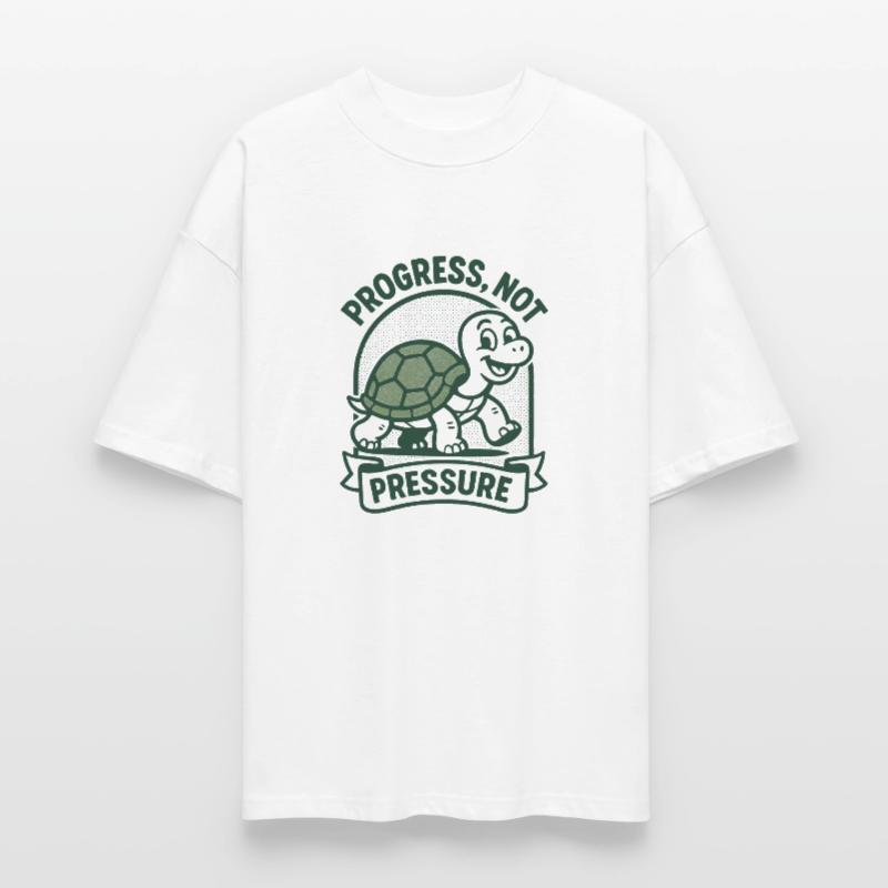 Progrès au lieu de pression | Pleine conscience & Concentration T-shirt bio Blaster 2.0 coupe oversize Stanley/Stella Unisexe