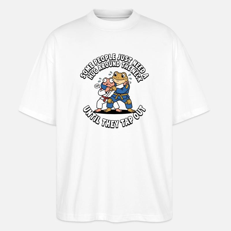 Some people just need a hug - Stanley/Stella Oversized Unisex Organic T-shirt Blaster 2.0 - white