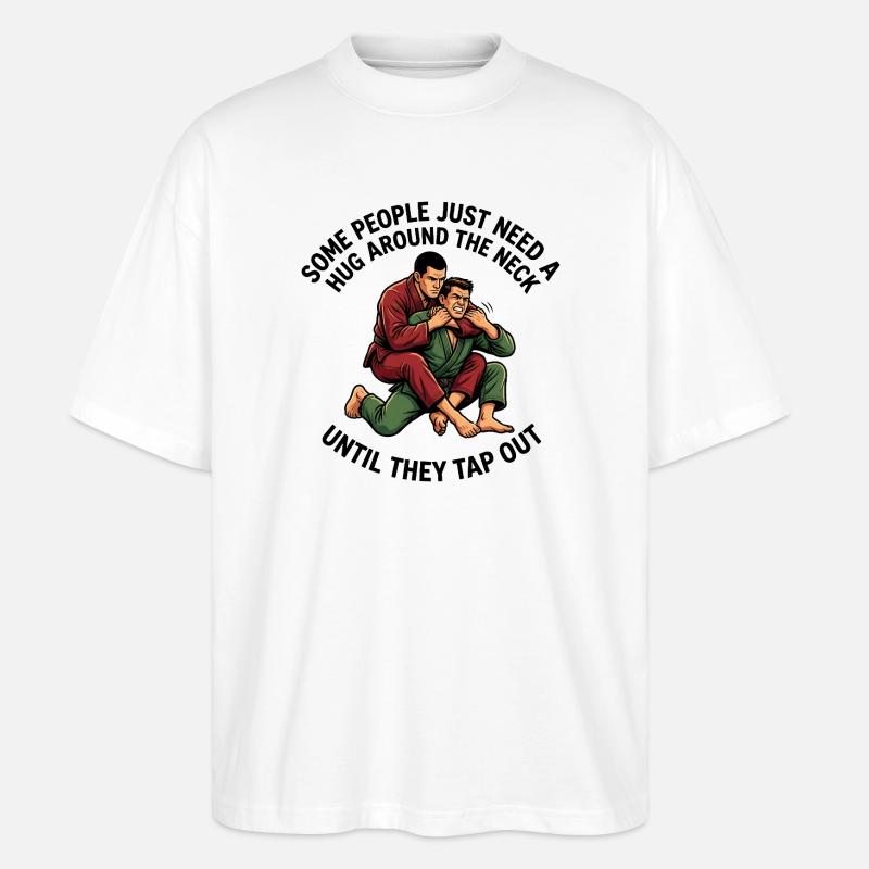 Some people just need a hug - Stanley/Stella Oversized Unisex Organic T-shirt Blaster 2.0 - white