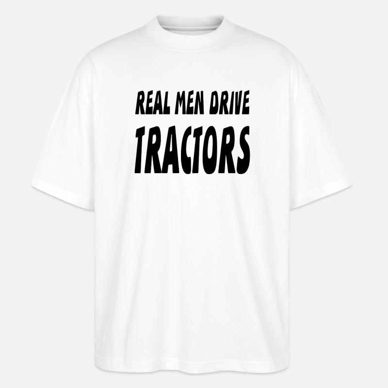 Traktor - Stanley/Stella Oversized Unisex Bio T-Shirt Blaster 2.0 - Weiß