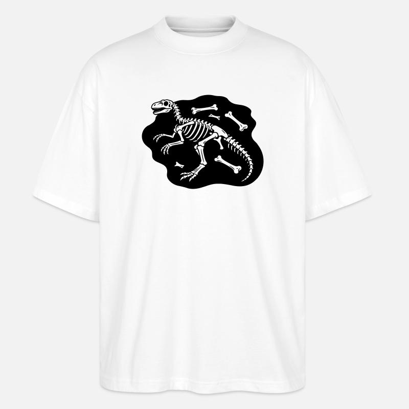 Dinosaurierknochen - Stanley/Stella Oversized Unisex Bio T-Shirt Blaster 2.0 - Weiß