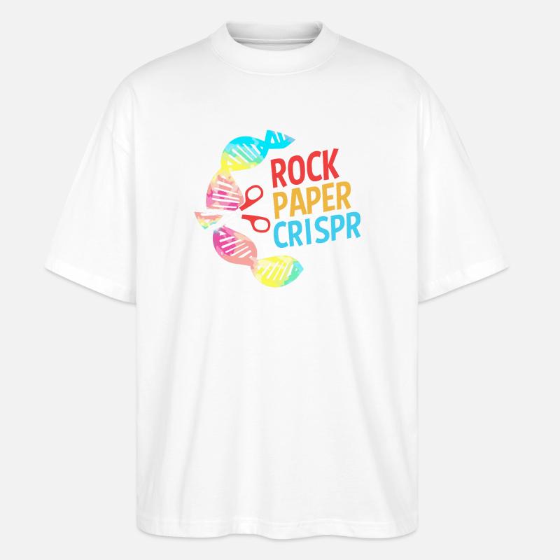 Molécule formule structurale - T-shirt bio Blaster 2.0 coupe oversize Stanley/Stella Unisexe - blanc