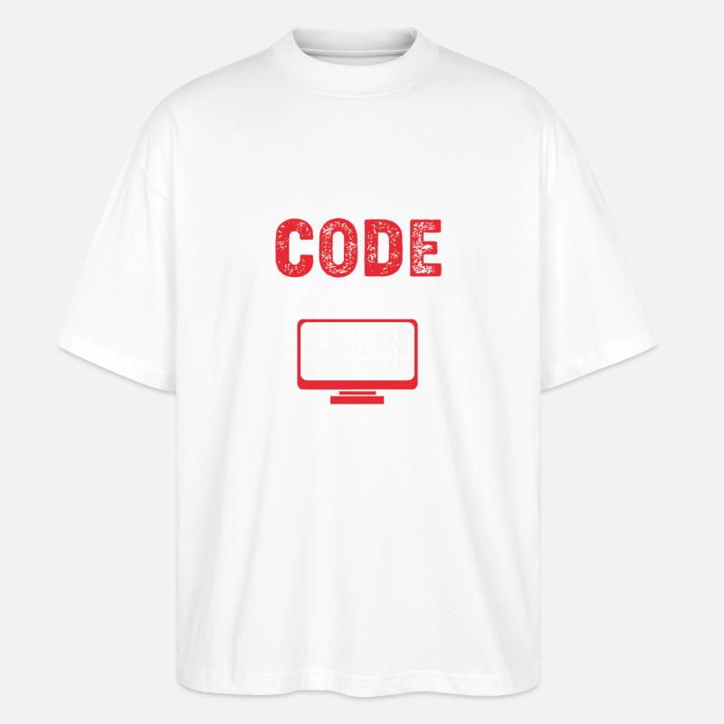 Medical Coder - Stanley/Stella Oversized Unisex Organic T-shirt Blaster 2.0 - white