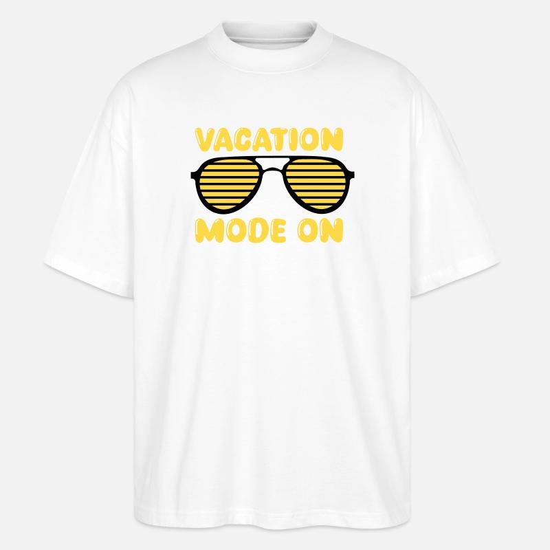 Vacation Mode On Retro - Stanley/Stella Oversized Unisex Bio T-Shirt Blaster 2.0 - Weiß